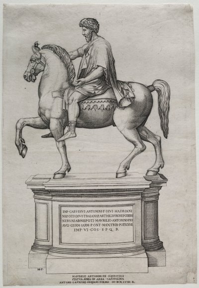 Marcus Aurelius lovas szobra, 1548. alkotó: Nicolas Beatrizet