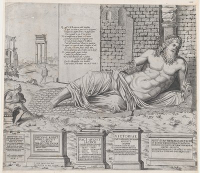A római nagyszerűség tükre: Marforius, 1550., 1550. alkotó: Nicolas Beatrizet.