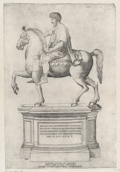 Marcus Aurelius lovas szobra a Capitoliumon, 1548., 1548. alkotó: Nicolas Beatrizet
