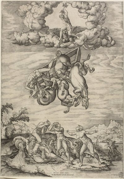 Phaeton bukása alkotó: Nicolas Beatrizet