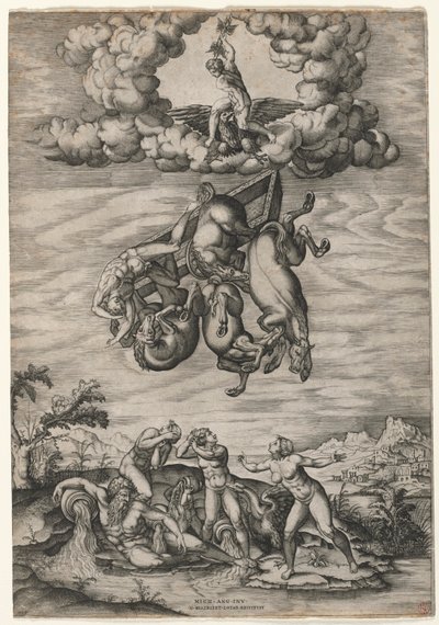 Phaeton bukása alkotó: Nicolas Beatrizet