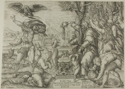 Iphigenia feláldozása alkotó: Nicolas Beatrizet