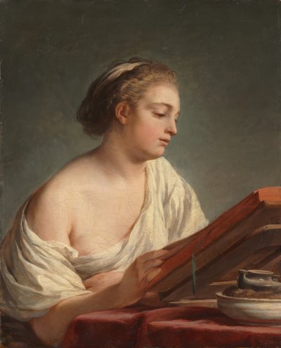 Nő Olvasás alkotó: Nicolas-Bernard Lepicie