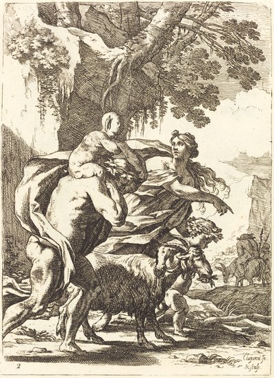 Faun és Bacchante gyermekkel alkotó: Nicolas Chapron
