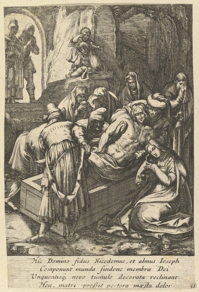 A síremlék, Krisztus szenvedéséből, 17. század közepe. alkotó: Nicolas Cochin