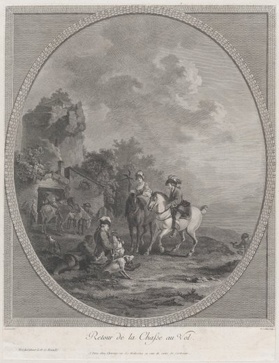 Visszatérés a vadvadászatból, 1786., 1786. alkotó: Nicolas Colibert