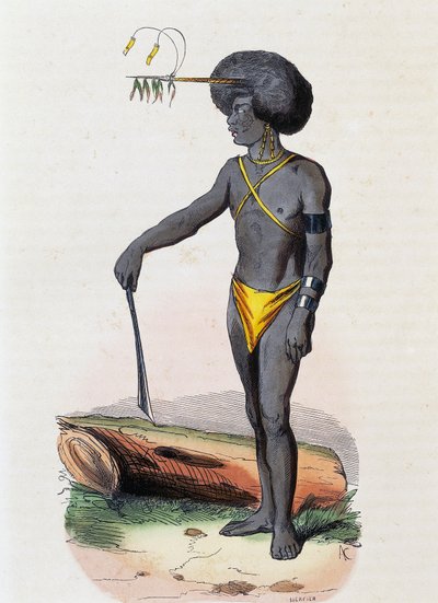 Pápuák Porto Doryból (Új-Guinea) alkotó: Nicolas Dally