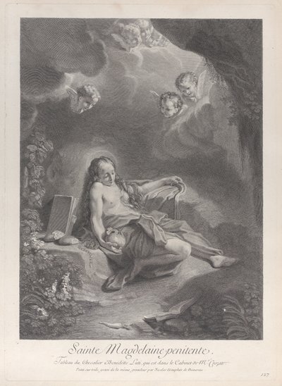 A bűnbánó Mária Magdolna, kb. 1729. alkotó: Nicolas Dauphin de Beauvais