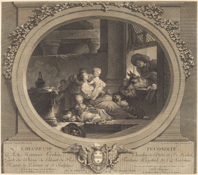 A boldog termékenység alkotó: Nicolas Delaunay after Jean Honoré Fragonard
