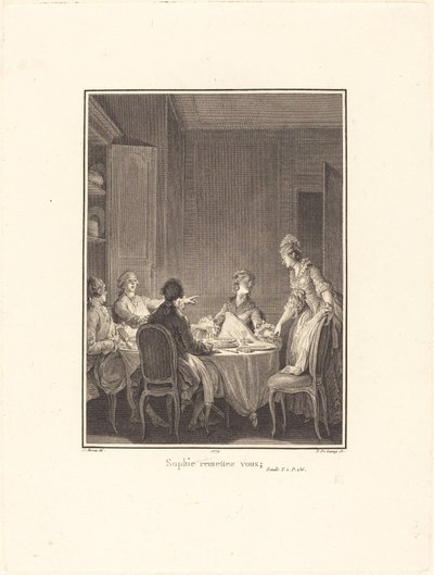 Sophie lépj túl magadon alkotó: Nicolas Delaunay after Jean Michel Moreau