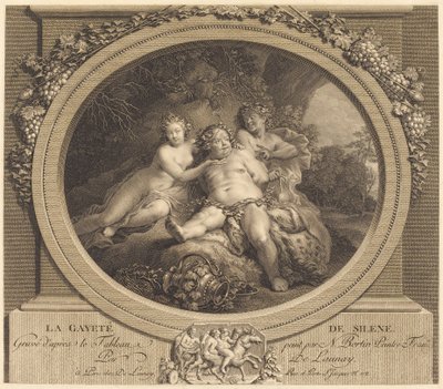 Silenus vidámsága alkotó: Nicolas Delaunay after Nicolas Bertin