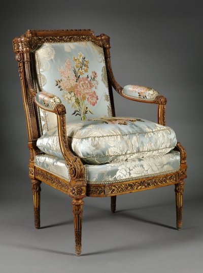 Fotel, 1785 körül (pukszus) alkotó: Nicolas-Denis Delaisement