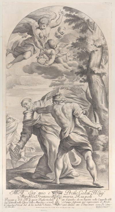 Egy szent vértanúsága, 1693., 1693. alkotó: Nicolas Dorigny