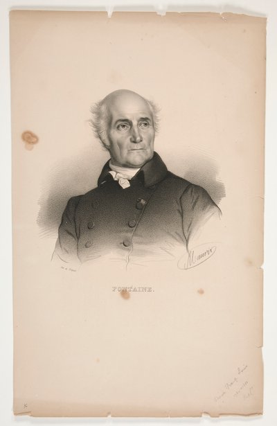 Pierre-Francois-L?onard Fontaine portréja alkotó: Nicolas Eustache Maurin