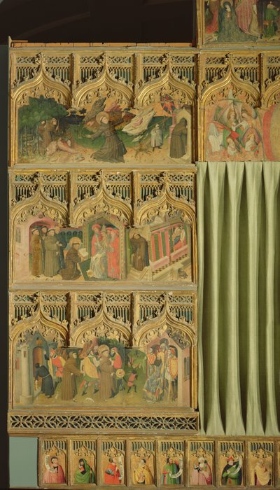 A Szűzanya életének Rerodósa és Assisi Szent Ferenc alkotó: Nicolas Frances