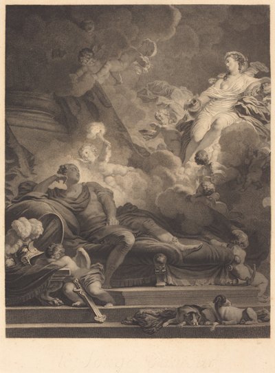 Szerelem álma, 1785. alkotó: Nicolas Francois Regnault