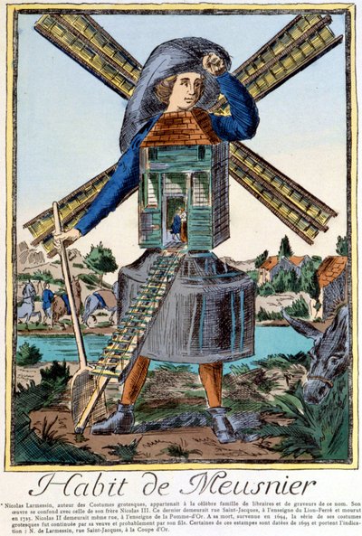 Meunier szokása – Nicolas Larmessin metszete alkotó: Nicolas II de Larmessin