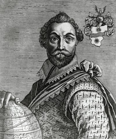 Francis Drake (1540-1596) portréja alkotó: Nicolas II de Larmessin