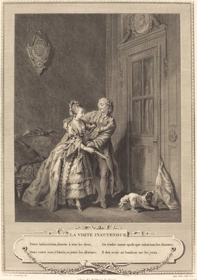 A váratlan látogatás alkotó: Nicolas Joseph Voyez after Sigmund Freudenberger