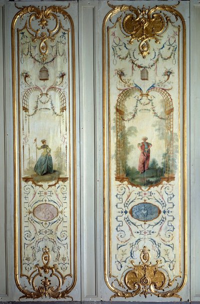 A Hotel de Peyrenc festett panelje Nicolas Lancret (1690-1743) 1725 Párizs, Dekoratív művészet alkotó: Nicolas Lancret