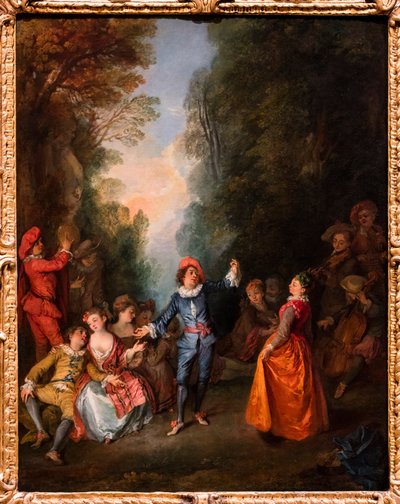 A tánc, 1720 körül (olaj, vászon) alkotó: Nicolas Lancret