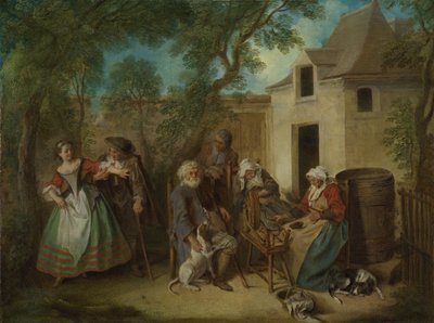 Az ember négy kora: Öregség, 1735 körül alkotó: Nicolas Lancret