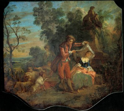 A pásztor indiszkrét bukolikus jelenet, amely egy fiatal pásztort ábrázol, amint felemeli a fátylat, amely alatt egy fiatal pásztor alszik. Nicolas Lancret (1690-1743) festménye. 18. századi V. 0,84 x 0,95 m. Túrák, Szépművészeti Múzeum alkotó: Nicolas Lancret