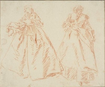 Két álló nő alkotó: Nicolas Lancret