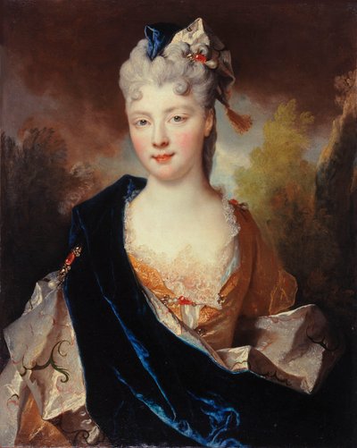 Marie Anne de Bourbon-Condé 1678-1718, Vendôme hercegnő portréja, 1714. alkotó: Nicolas Largillière de