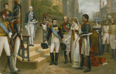 Napóleon fogadta Lujza porosz királynőt Tilsitben, 1807. július 6-án alkotó: Nicolas Louis Francois Gosse