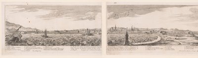 Gezicht op Barcelona Barcelona városának profilja (...) (cím a tárgyon) alkotó: Nicolas Perelle