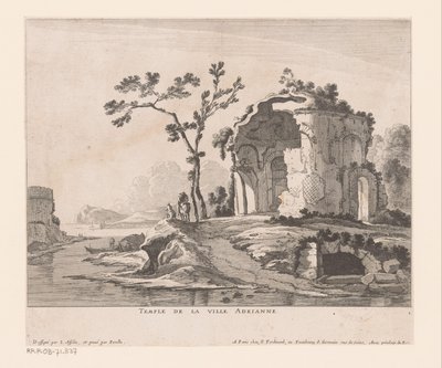 A Villa Adriana romja Adrianne városi templom (cím az objektumon) alkotó: Nicolas Perelle