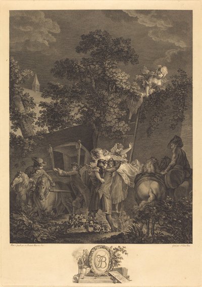 Az éjszakai emberrablás alkotó: Nicolas Ponce after Pierre Antoine Baudouin