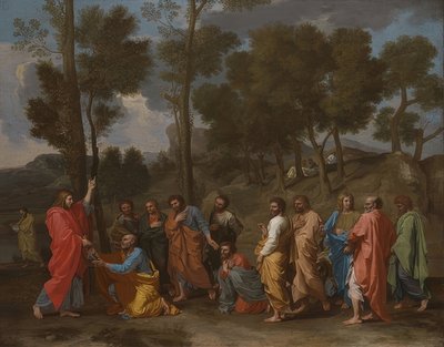 A felszentelés szentsége (Krisztus Péternek adja a kulcsokat). 1637-40 körül alkotó: Nicolas Poussin