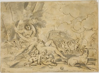 Figurák, szekér és kutya alkotó: Nicolas Poussin
