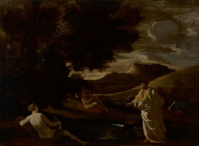 Midász király arannyá változtat egy tölgyfaágat alkotó: Nicolas Poussin