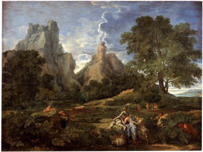 Táj Polyphemusszal, 1649. alkotó: Nicolas Poussin