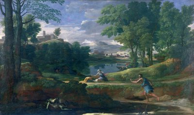 Táj egy kígyó által megölt emberrel, 1648 körül (olaj, vászon) alkotó: Nicolas Poussin