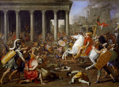 A jeruzsálemi templomok lerombolása Titus által alkotó: Nicolas Poussin