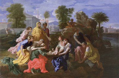 Mózes megtalálása (olaj, vászon) alkotó: Nicolas Poussin