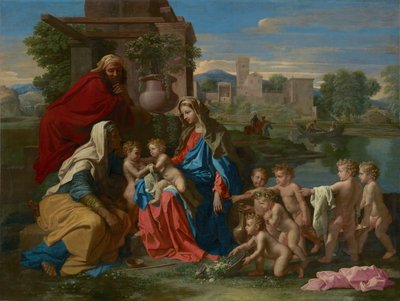 A Szent Család, 1651 körül (olaj, vászon) alkotó: Nicolas Poussin