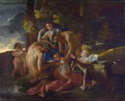 Bacchus nevelése, 1628-29 körül alkotó: Nicolas Poussin