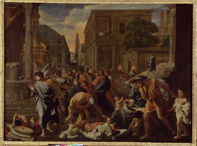 Az asdodi pestis, avagy a pestis által sújtott filiszteusok, 1630-31 alkotó: Nicolas Poussin