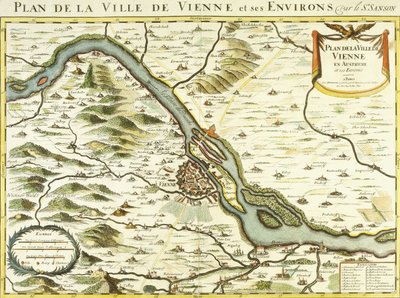 Bécs város térképe, 1692 alkotó: Nicolas Sanson DAbbeville