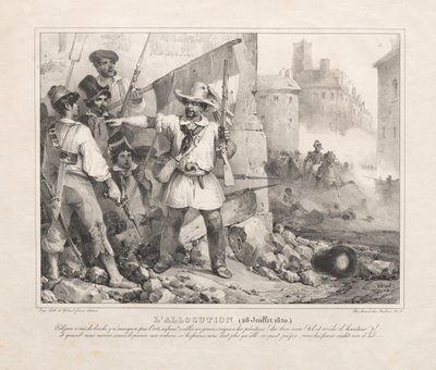 Kiosztás (1830. július 28.) alkotó: Nicolas Toussaint Charlet