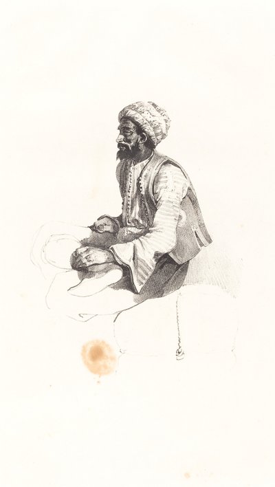 Ülő török alkotó: Nicolas Toussaint Charlet