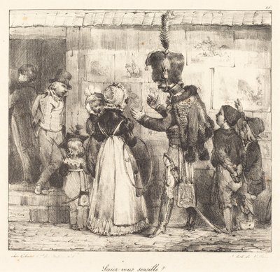 Érzékeny lennél? alkotó: Nicolas Toussaint Charlet