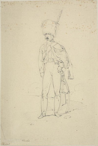 Álló huszár alkotó: Nicolas Toussaint Charlet