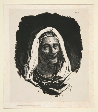 Öregasszony feje alkotó: Nicolas Toussaint Charlet