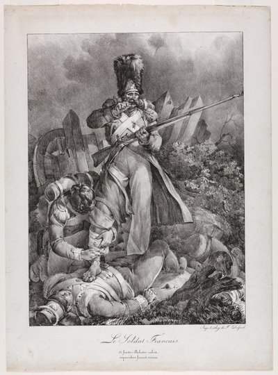 A francia katona A francia katona, 1818. alkotó: Nicolas Toussaint Charlet